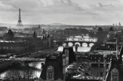 Paris Retro Poster s/w