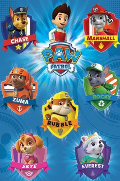 Paw Patrol Poster Crests