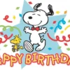 Peanuts - Happy Birthday Postkarte