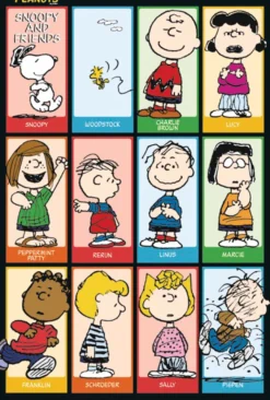 Peanuts Poster Snoopy & Friends