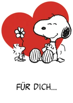 Peanuts Postkarte für Dich... (Snoopy & Woodstock)