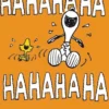 Peanuts Postkarte Ha-Ha-Happy Birthday (Snoopy & Woodstock)