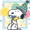 Peanuts Postkarte Happy Birthday