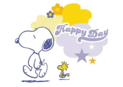 Peanuts Postkarte Happy Day Snoopy & Woodstock