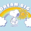 Peanuts Postkarte Snoopy Dream Big
