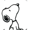 Peanuts Postkarte Snoopy Missing you