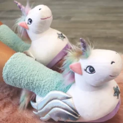Pegasus Kinder Hausschuhe SLOFFIES One Size Kids Einhorn