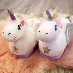 Pegasus Kinder Hausschuhe SLOFFIES One Size Kids Einhorn