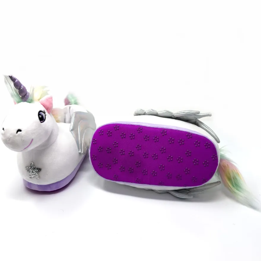 Pegasus Kinder Hausschuhe SLOFFIES One Size Kids Einhorn