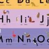 Personalisiertes ABC Poster mit Tiermotiven und Zählhilfe, 61 x 91,5 cm
