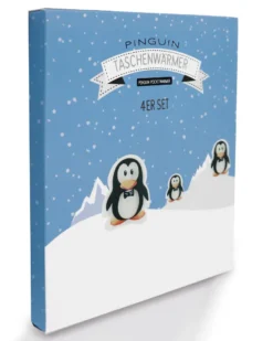 Pinguin Taschenwärmer 4er Set