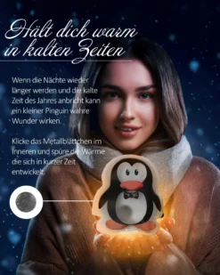 Pinguin Taschenwärmer 4er Set
