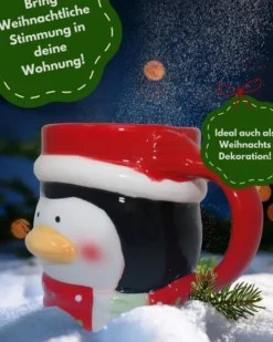 Pinguin Tasse 3D