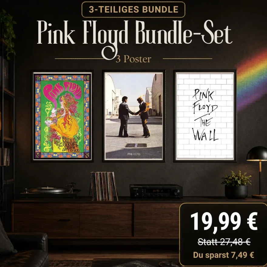 Pink Floyd Album & Tour Poster 3er Set