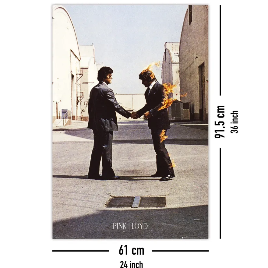 Pink Floyd Poster LP Cover Wish You Were Here