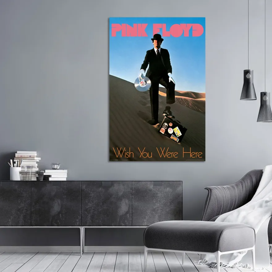 Pink Floyd Poster Wish You Were Here Record Man