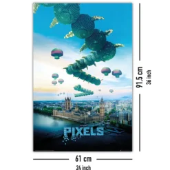 Pixels Poster Tausendfüßer Galaga Centipede