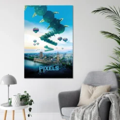 Pixels Poster Tausendfüßer Galaga Centipede