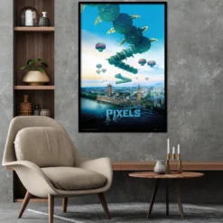 Pixels Poster Tausendfüßer Galaga Centipede