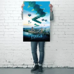 Pixels Poster Tausendfüßer Galaga Centipede