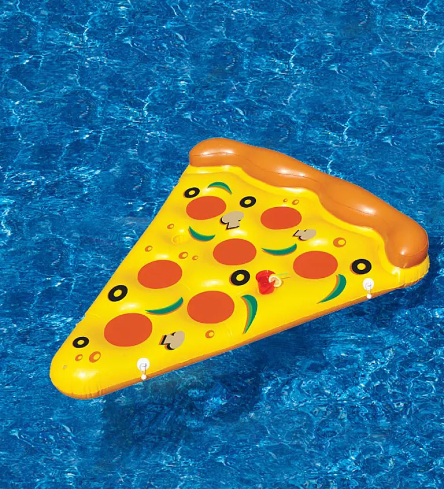 Pizza Schwimminsel Pizzastück