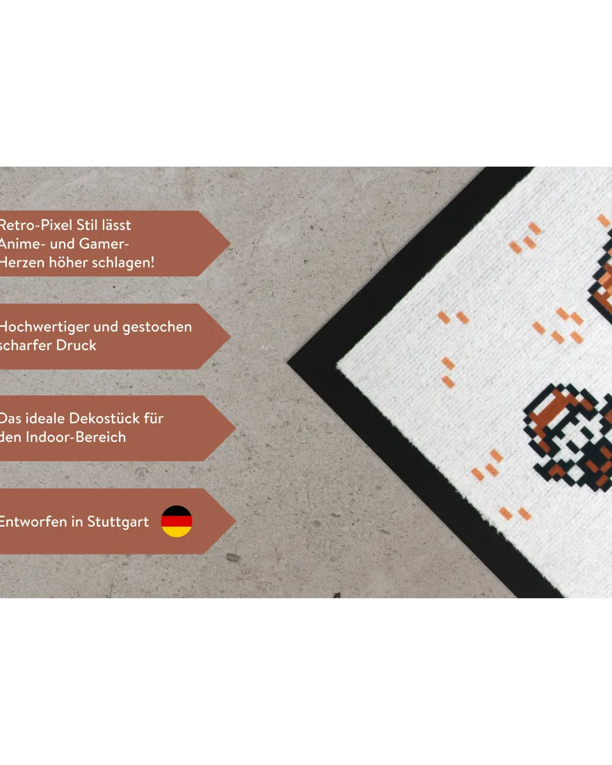 Pocket Monster Fußmatte Home Sweet Home Pixelart