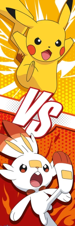 Pokemon Langbahnposter Pikachu and Scorbunny