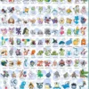 Pokemon Poster 4er-Set Region Kanto, Johto, Hoenn & Sinnoh