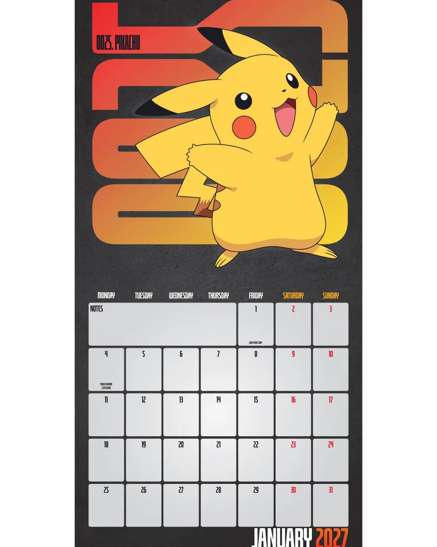 Pokémon Kalender 2027