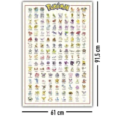 Pokémon Poster Charaktere (#001-151) Kanto