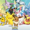 Pokémon Poster Evoli Entwicklungen