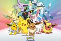 Pokémon Poster Evoli Entwicklungen