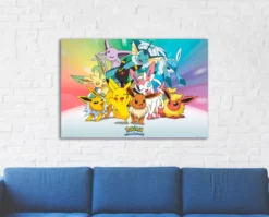 Pokémon Poster Evoli Entwicklungen