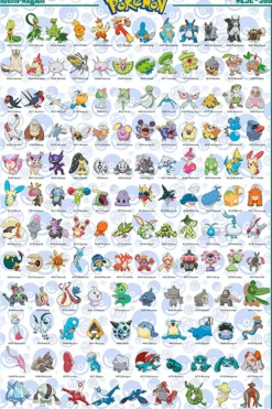 Pokémon Poster Hoenn Region (#252-386)
