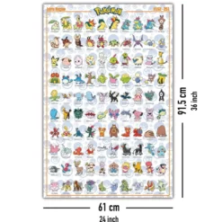 Pokémon Poster Johto Region (#152-251)