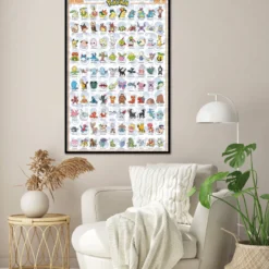 Pokémon Poster Johto Region (#152-251)