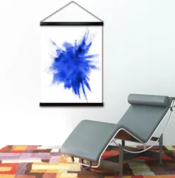 Posterleisten schwarz 71 cm (Paar), mit Aufhängeschnur