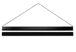 Posterleisten schwarz 92,5 cm (Paar), mit Aufhängeschnur