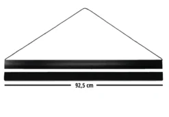 Posterleisten schwarz 92,5 cm (Paar), mit Aufhängeschnur