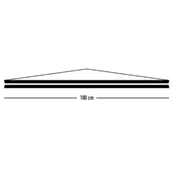 Posterleisten schwarz 100 cm (Paar), Alternative zum Rahmen