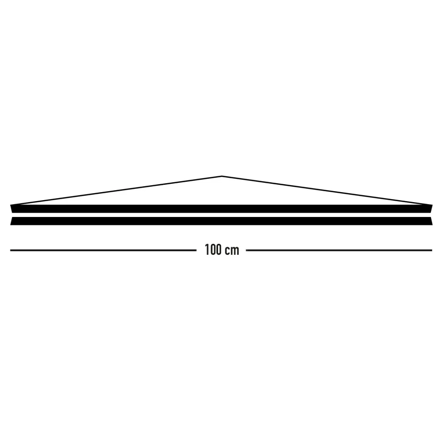 Posterleisten schwarz 100 cm (Paar), Alternative zum Rahmen