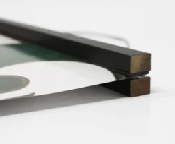 Posterleisten schwarz 101 cm (Paar), mit Aufhängeschnur