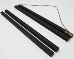 Posterleisten schwarz 41 cm (Paar) mit Aufhängeschnur