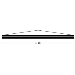 Posterleisten schwarz 61 cm (Paar), Alternative zum Rahmen