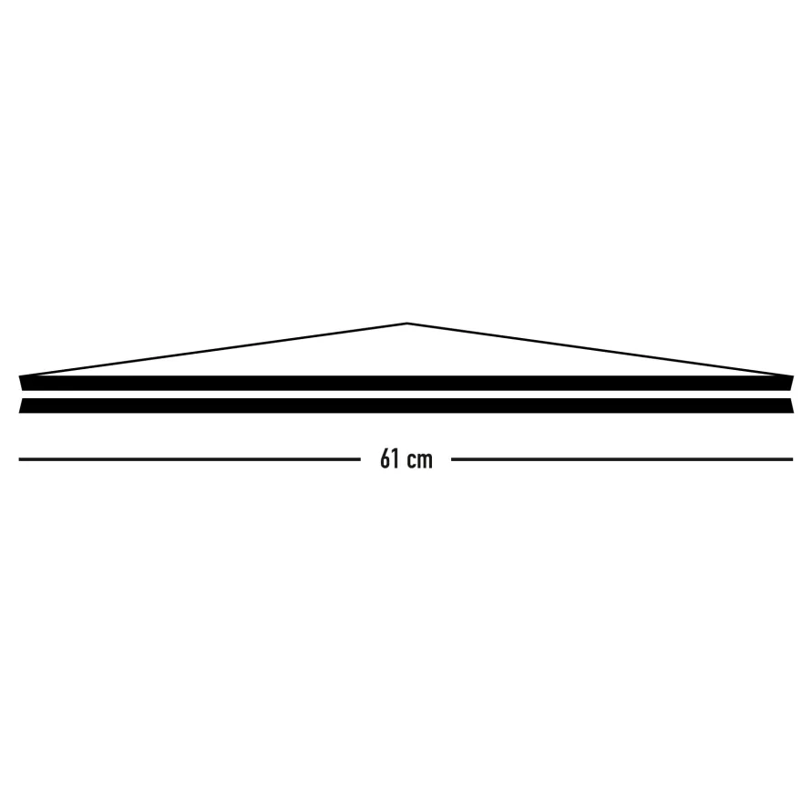 Posterleisten schwarz 61 cm (Paar), Alternative zum Rahmen