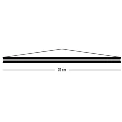 Posterleisten schwarz 70 cm (Paar), Alternative zum Rahmen