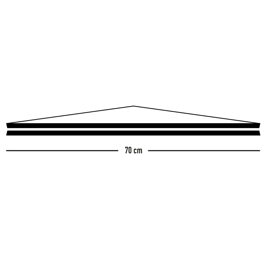 Posterleisten schwarz 70 cm (Paar), Alternative zum Rahmen
