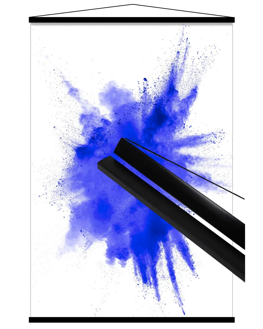 Posterleistenset schwarz 61 cm 10 Paare