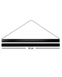 Posterleistenset schwarz 62 cm 10 Paar