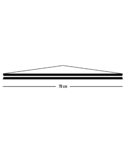 Posterleistenset schwarz 70 cm 10 Paare